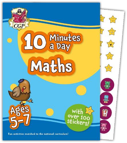 New 10 Minutes a Day Maths for Ages 5-7 (with reward stickers) (CGP KS1 Activity Books and Cards)