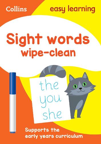 Sight Words Age 3-5 Wipe Clean Activity Book (Collins Easy Learning Preschool)