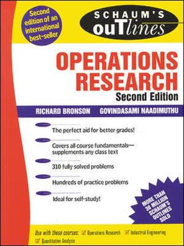 Schaum's Outline of Operations Research (Schaum's Outline Series)