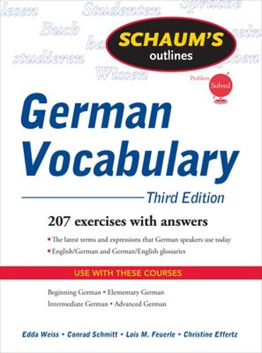 Schaum's Outline of German Vocabulary, 3ed (Schaum's Outline Series)