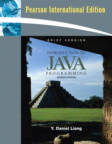 Introduction to Java Programming, Brief Version: International Edition