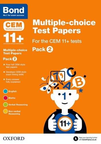 Bond 11+: Multiple-choice Test Papers for the CEM 11+ tests Pack 2