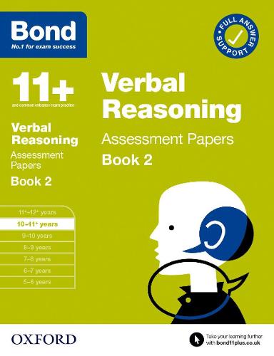 Bond 11+ Verbal Reasoning Assessment Papers 10-11 Years Book 2 (Bond: Assessment Papers)