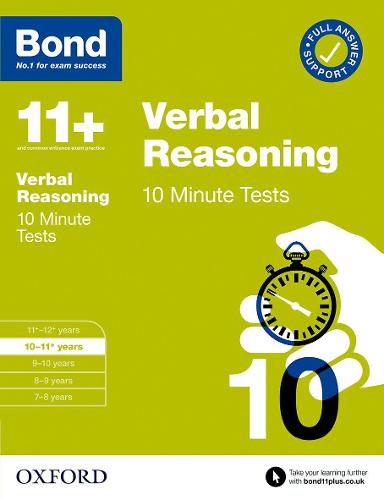 Bond 11+: Bond 11+ 10 Minute Tests Verbal Reasoning 10-11 years (Bond: 10 Minute Tests)