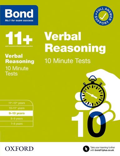 Bond 11+: Bond 11+ 10 Minute Tests Verbal Reasoning 9-10 years (Bond: 10 Minute Tests)