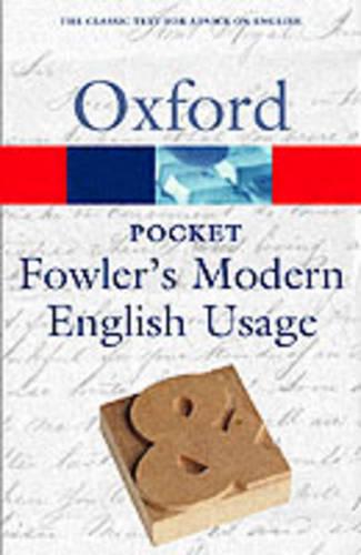 Pocket Fowler's Modern English Usage