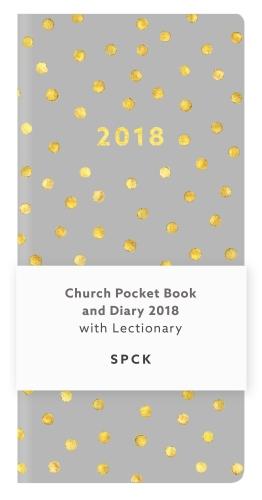 Church Pocket Book & Diary 2018: Gold Polka Dot