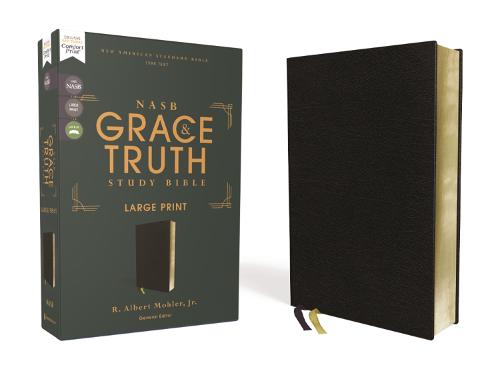 NASB, The Grace and Truth Study Bible, Large Print, European Bonded Leather, Black, Red Letter, 1995 Text, Comfort Print: New American Standard Bible, ... Leather, Red Letter, 1995 Text, Comfort Print