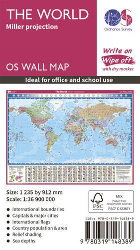 Wall  Miller World (OS Wall Map)
