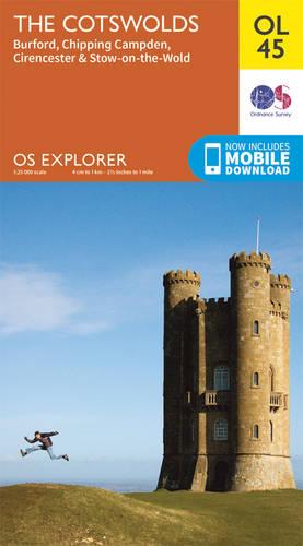 OS Explorer OL45 The Cotswolds (OS Explorer Map)