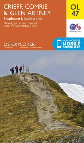 OS Explorer OL47 Crieff, Comrie & Glen Artney (OS Explorer Map)