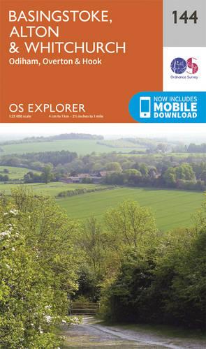 OS Explorer Map (144) Basingstoke, Alton and Whitchurch