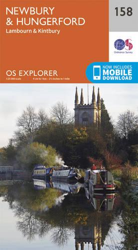 OS Explorer Map (158) Newbury and Hungerford