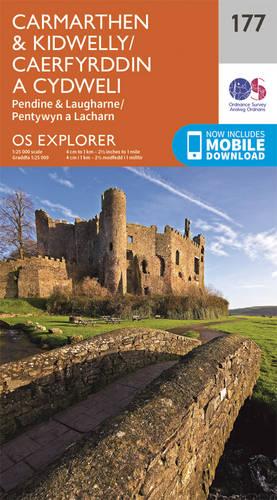 OS Explorer Map (177) Carmarthen and Kidwelly