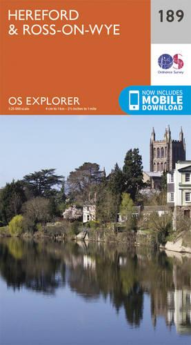 OS Explorer Map (189) Hereford and Ross-on-Wye