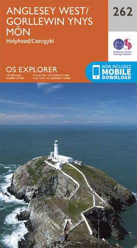 OS Explorer Map (262) Anglesey West