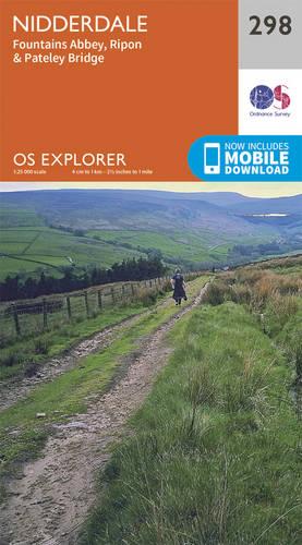 OS Explorer Map (298) Nidderdale