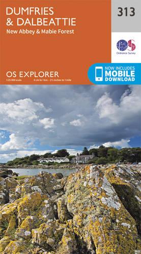OS Explorer Map (313) Dumfries and Dalbeattie