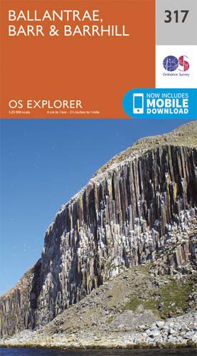 OS Explorer Map (317) Ballantrae, Barr and Barrhill