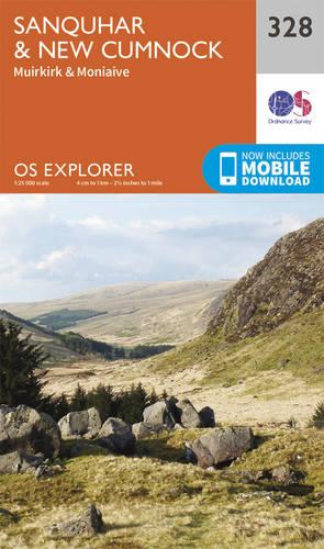 OS Explorer Map (328) Sanquhar and New Cumnock