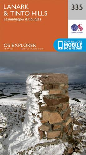 OS Explorer Map (335) Lanark and Tinto Hills