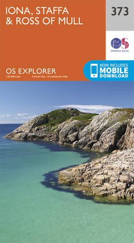 OS Explorer Map (373) Iona, Staffa and Ross of Mull