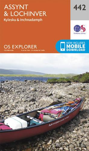 OS Explorer Map (442) Assynt and Lochinver