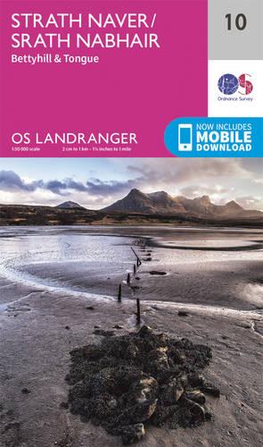 Landranger (10) Strathnaver, Bettyhill & Tongue (OS Landranger Map)
