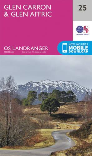 Landranger (25) Glen Carron & Glen Affric (OS Landranger Map)