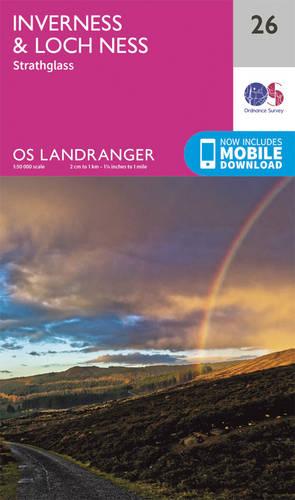 Landranger (26) Inverness & Loch Ness, Strathglass (OS Landranger Map)