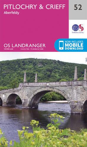 Landranger (52) Pitlochry & Crieff (OS Landranger Map)