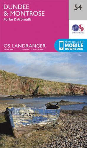 Landranger (54) Dundee & Montrose, Forfar & Arbroath (OS Landranger Map)