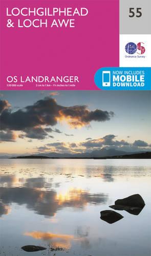 Landranger (55) Lochgilphead & Loch Awe (OS Landranger Map)