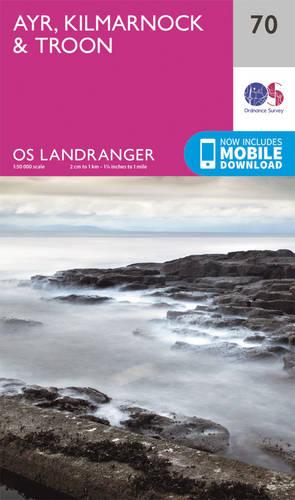 Landranger (70) Ayr, Kilmarnock & Troon (OS Landranger Map)