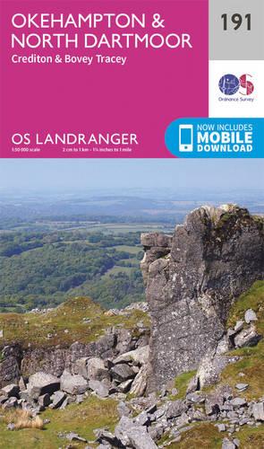 Landranger (191) Okehampton & North Dartmoor (OS Landranger Map)