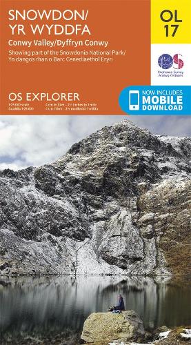 OS Explorer Map OL 17 Snowdon/Yr Wyddfa, Conwy Valley/Dyffryn Conwy (OS Explorer Active)