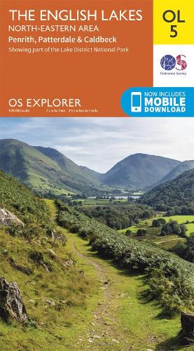 Lake District OS Explorer map OL5 The English Lakes - North Eastern area: Penrith, Patterdale & Caldbeck