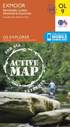 OS Explorer ACTIVE OL9 Exmoor (OS Explorer Map Active)