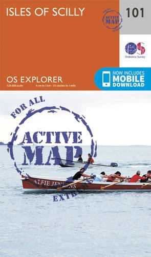 OS Explorer Map Active (101) Isles of Scilly (OS Explorer Active Map)