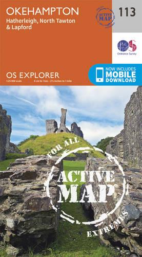 OS Explorer Map Active (113) Okehampton (OS Explorer Active Map)