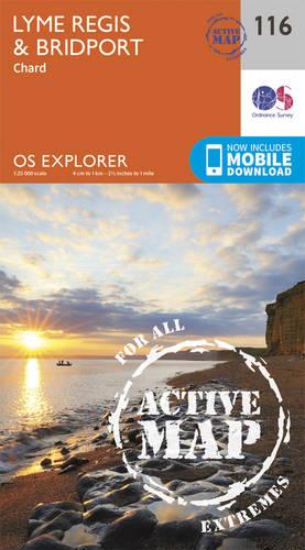 OS Explorer Map Active (116) Lyme Regis and Bridport (OS Explorer Active Map)