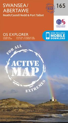 OS Explorer Map Active (165) Swansea, Neath and Port Talbot (OS Explorer Active Map)