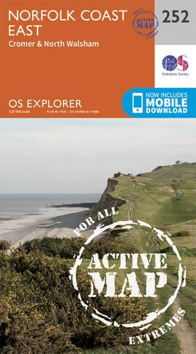 OS Explorer Map Active (252) Norfolk Coast East (OS Explorer Active Map)
