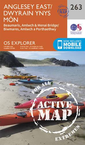 OS Explorer Map Active (263) Anglesey East (OS Explorer Active Map)