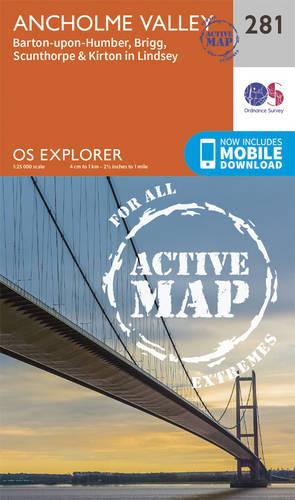 OS Explorer Map Active (281) Ancholme Valley (OS Explorer Active Map)