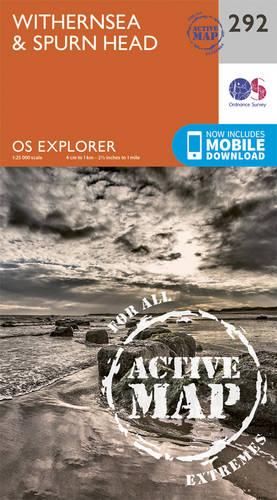 OS Explorer Map Active (292) Withernsea and Spurn Head (OS Explorer Active Map)