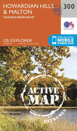 OS Explorer Map Active (300) Howardian Hills and Malton (OS Explorer Active Map)