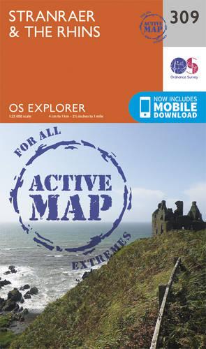 OS Explorer Map Active (309) Stranraer and the Rhins (OS Explorer Active Map)