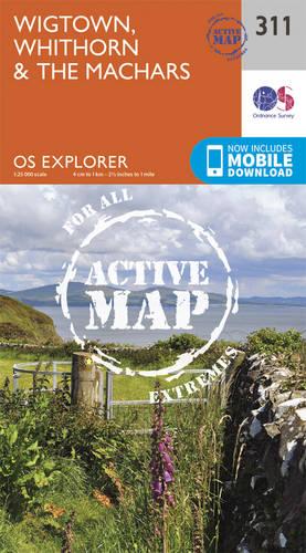 OS Explorer Map Active (311) Wigtown, Whithorn and the Machars (OS Explorer Active Map)