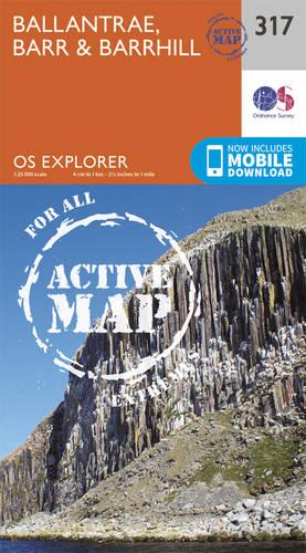 OS Explorer Map Active (317) Ballantrae, Barr and Barrhill (OS Explorer Active Map)